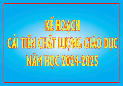 kế hoạch cải tiến 24 25