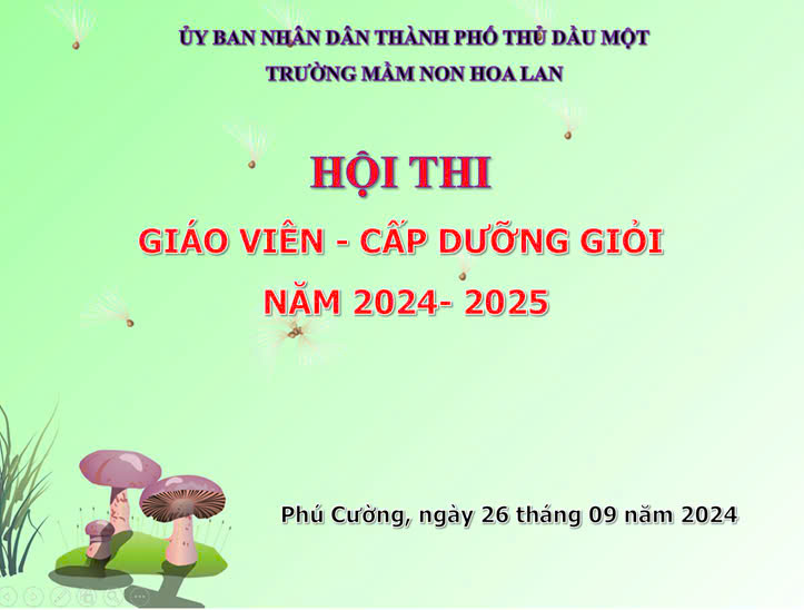 HỘI THI GIÁO VIÊN GIỎI